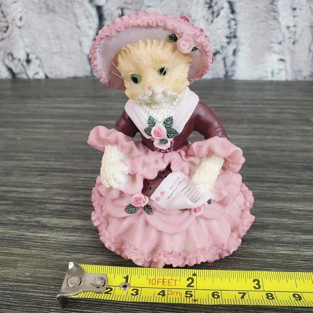 Southern Belle Love Valentine's‎ Day Orange Cat Decorative Figurine 3.75